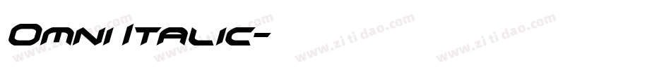 Omni Italic字体转换